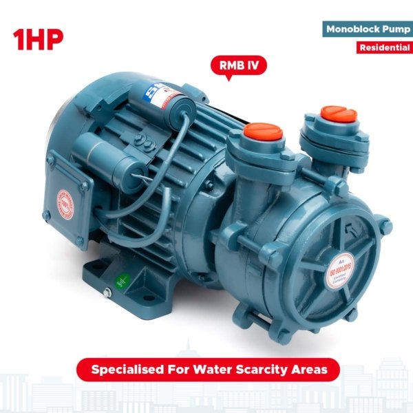 Rathi Pumps RMB IV Pump Specialised for Water Scarcity Area | 1HP Slow Speed High Suction Motor