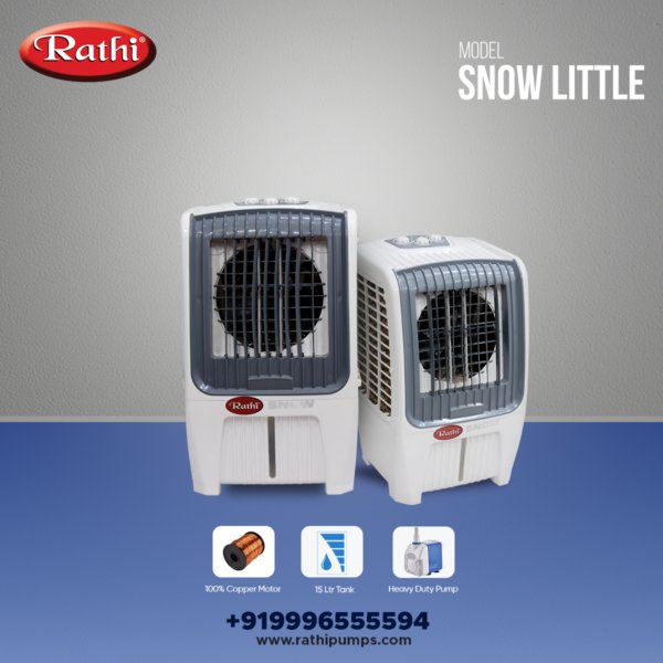 Rathi Air Cooler | Mini Size Plastic Cooler | Copper Motor | 15 Ltr. Water Tank Capacity